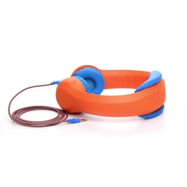 Casque audio KidsCover orange et bleu avec câble renforcé